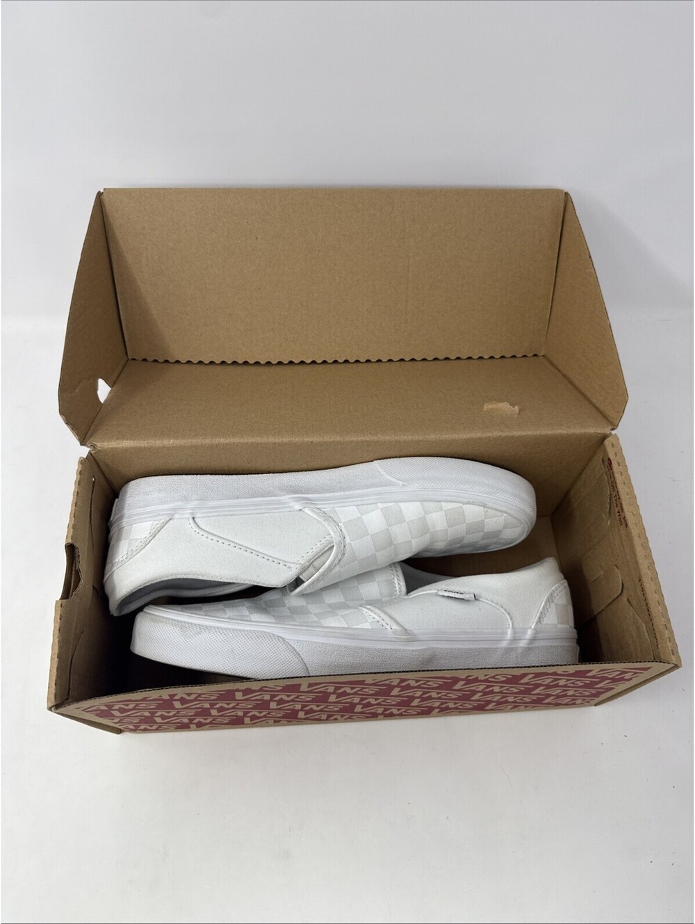 Women’s Vans Asher Slip-On Sneaker White w/ BOX Size 8.5